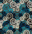 spiral blue seamless vector image vector image