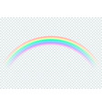 transparent rainbow isolated on vector image