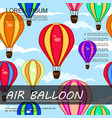 air trip colorful background vector image vector image