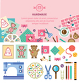 homemade toys and clothes vector image