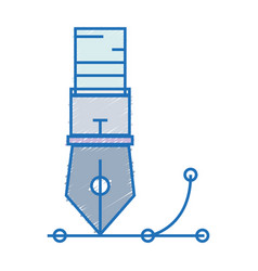Pen object design tool to write Royalty Free Vector Image