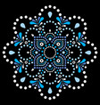 australian folk art mandala design vector image