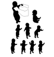baby first steps vector image