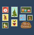 merry christmas holiday card collection vector image vector image