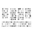 ransom black font anonymous cutout notes vector image vector image