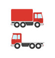 truck for transportation cargo vector image vector image