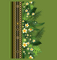 fashion greenery print vector image vector image