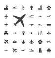 jet icons vector image vector image