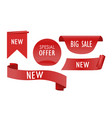 set of advertising stickers vector image
