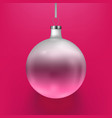 stock christmas ball two vector image vector image