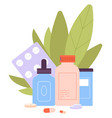 drugs icon pharmacy concept medical care vector image