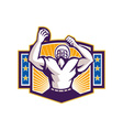 gridiron football player touchdown vector image