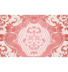 Red royal pattern Royalty Free Vector Image - VectorStock
