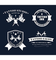 set tattoo logos of different styles vector image