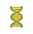 continuous one line drawing dna icons life gene vector image vector image