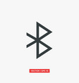 bluetooth symbol icon vector image