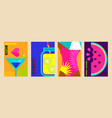 fresh summer party poster design template vector image vector image
