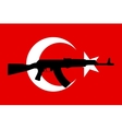 graphic design and symbol of coup attempt vector image