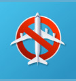 realistic detailed 3d flight cancelled concept vector image