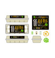set of template labels for egg packaging vector image vector image
