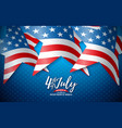 4th of july independence day of the usa vector image vector image