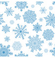 blue snowflakes vector image vector image