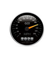 calendar 2020 in speedometer car vector image vector image