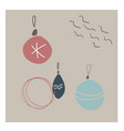 hand drawn doodle merry christmas card various vector image