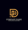 letter dq monogram logo inspiration great vector image