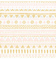 seamless pattern with ethnic tribal hand-drawn vector image