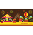 amusement park carnival fun fair vector image