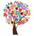 easter beautiful tree vector image
