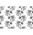 floral pattern seamless background foliage vector image vector image