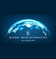 global information defence network poster vector image vector image