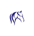 horse logo template vector image