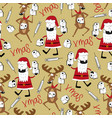 seamless pattern for christmas vector image
