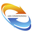 Air conditioner warm and cool symbol Royalty Free Vector