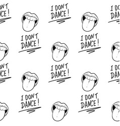 Rap music hip hop doodle pattern with Royalty Free Vector