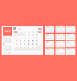 calendar 2020 planner corporate template design vector image