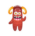 happy monster icon vector image vector image