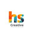 initial letter rounded design logo - elements vector image