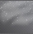 snow transparent realistic background vector image