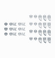 character owl logo vector image