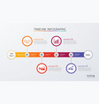infographic timeline template business concept vector image vector image