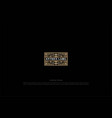antique old classic elegant luxury golden label vector image vector image
