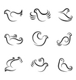 bird designs vector image vector image