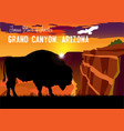 drawing view grand canyon vector image
