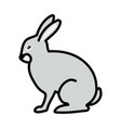 easter rabbit icon vector image