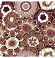 floral seamless pattern in trendy marsala colors vector image