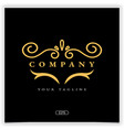 golden vintage heritage logo design premium vector image vector image